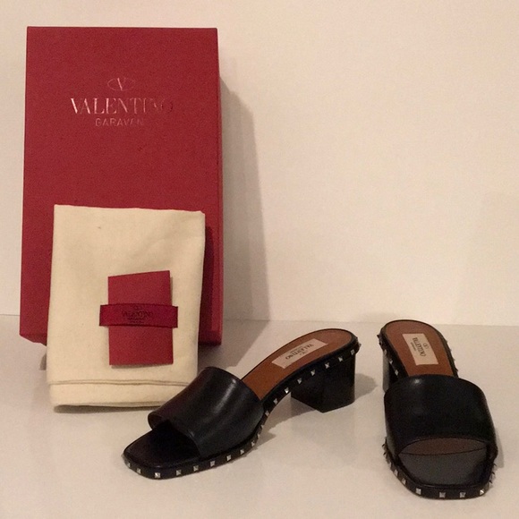 ❗️SALE❗️Valentino Soul Rockstud Heel Slides - Picture 2 of 7